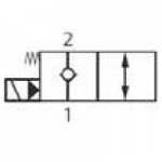 Cartridge valve normally closed